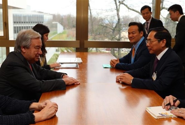 Foreign Minister meets leaders of UN, countries in Geneva